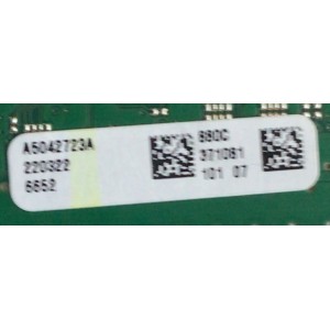 MAIN PARA SMART TV SONY 4K RESOLUCION (3840 X 2160) / NUMERO DE PARTE A-5042-723-A  / 100972432 / 220322 / 6652 / 880C / 371081 / A5042723A / NUMERO DE PANEL YSCM043CCO11 / DISPLAY HV430QUB-F7K / MODELO KD-43X80K / KD-43X80K